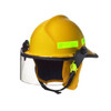 Fire Helmet, Fiberglass, Ratchet, Yellow, Fits Hat Size 6-3/8 to 8-3/8 ,Modern