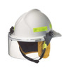 Fire Helmet, Fiberglass, Ratchet, Yellow, Fits Hat Size 6-3-8 to 8-3-8 ,Modern  660CFSY