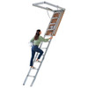Louisville Attic Ladder, Aluminum, 375 lb Load Capacity AL2240MG