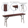 Flash Furniture YT-1872-MEL-WAL-GG