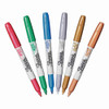 Metallic Fine Point Perm Markers, Fine Bullet Tip, Blue-Green-Red, PK6  2029678