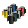 Tensabarrier Belt Barrier, Chrome,Belt Yellow-Black 896-STD-1P-MAX-NO-D4X-C