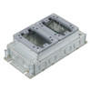 Electrical Box, 35 cu in, Floor Box Type, 2 Gangs, Steel, Rectangular Shape  FB2422