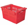 Hang & Stack Storage Bin, Plastic, Green, 13 1-4 in H, 15 3-4 in W, 23 5-8 in L  AF2416-13 Green