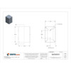 Captive Screws Electrical Enclosures, 6 in H, 4 in D, 4 in W, 1, Steel  SC040604GNK