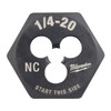 Milwaukee Tool Hex Threading Die, 1/4"-20, UNC 49-57-5334