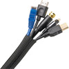Wrap-It Storage 10 Ft. x 3-4 In. Black Mesh Cable Sleeve 400-SM-10x75BL 566565
