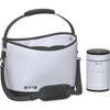 RovR Products KeepR Beverage Tote Caddy with Ice Bucket & Shoulder Strap, Powder