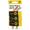 Wrap-It Storage 3pk 12"x1" Ylw Quk Strap 103-BS-12YE 536897