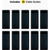 Wrap-It Storage Medium Black Cable Guides (10-Pack) 510-CG-MD-BL