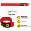 Wrap-It Storage Quick-Straps 9 In. Red Weatherproof Hook & Loop Strap (4-Pack) 104-BS-9RE 535659