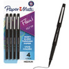 Paper Mate Flair Black Medium Point Felt Tip Pen (4-Pack) 8434452PP