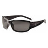 THOR, Safety Glasses, Uncoated, Smoke Lens, Black Frame, Full-Frame