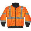 Hi-Vis 2-in-1 Bomber Jacket, Oxford Polyester, Class 3 Hi-Viz Orange, 3XL  8379