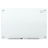 Dry Erase Board, Glass, 48 in, 96 in, No Frame Frame, White, Gloss  G9648W-AB