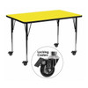 Rectangle Activity Table, Laminate, Yellow