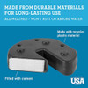 Tailgate Canopy Weights W- Carry Strap, (4) 10 lb Weights, Plastic-Cement, Black  U0040