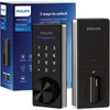 Philips Bluetooth & Fingerprint Touchscreen Electronic Deadbolt, Satin Nickel