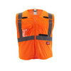 Class 2 Breakaway High Visibility Orange Mesh Safety Vest - Small/Medium