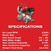 M18 FUEL 7-1-4 in Dual Bevel Sliding Compound Miter Saw (Tool Only)  2733-20