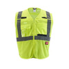 Class 2 Breakaway High Visibility Yellow Mesh Safety Vest - 2X-Large/3X-Large