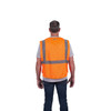 Class 2 Breakaway High Visibility Orange Mesh Safety Vest - 2X-Large-3X-Large  48-73-5127