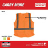 Milwaukee Tool Class 2 High Visibility Orange Safety Vest - 4XL-5XL 48-73-5034