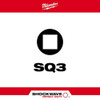 SHOCKWAVE 2" Impact Square Recess No. 3 Power Bits (25 Pk)  48-32-4173