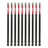 SHOCKWAVE 6 in Phillips No. 2 Impact Duty Power Bit, 10PK