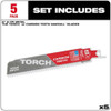 Milwaukee Tool The TORCH w-CARBIDE TEETH 7T 6L 5PK 48-00-5501