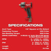 M18 FUEL 1-2 in. Mid-Torque Impact Wrench with Pin Detent (Tool Only)  2962P-20