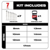 Milwaukee Tool Metric Ratcheting Combination Wrench Set, 7-Piece 48-22-9506
