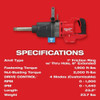 M18 FUEL 1" D-Handle Ext. Anvil High Torque Impact Wrench w- ONE-KEY  2869-22HD