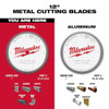 12 in. 60 Tooth Metal Cutting Circular Saw Blade (1 in. Arbor)  48-40-4265