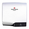Automatic Hand Dryer, 14 sec Dry, 80, 120/208/240V AC, White, Gloss