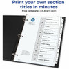 Avery Ready Index Index Divider 11078 SPR-AVE11078