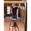 Louisville 8 ft 1 in Fiberglass Platform Stepladder, 300 lb Capacity FXP1706