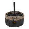 Clc Work Gear Bucket Bag, Black, Polyester, 18 Pockets 1148