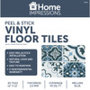 Home Impressions Melian Blue 12 In. x 12 In. Vinyl Floor Tile (45 Sq. Ft.-Box) KLDX002 274695