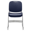 Stacking Chair, 8500 Series, Polypropylene Navy Blue, PK4  8505