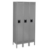 Wardrobe Locker, 45 in W, 18 in D, 78 in H, (1) Tier, (3) Wide, Gray  STS-151872-3MG