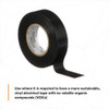 Vinyl Electrical Tape, 165 Temflex, 3-4 in W x 20 yd L, 6 mil Thick, Black  165BK4A