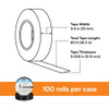 Vinyl Electrical Tape, 165 Temflex, 3-4 in W x 20 yd L, 6 mil Thick, Black  165BK4A