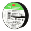 3m ElectricalTape,Vinyl,Black,20ydL,3-4inW 175BK4A