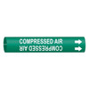 Brady Pipe Mrkr,Compressed Air,1-1/2to2-3/8 In, 4033-B 4033-B