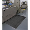 Antifatigue Mat, 120" L x 3 ft. W, 1" Thickness, PVC, Diamond, Black  621S0310BL