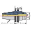 Techniks End Mill Holder,CAT40,0.1250in Bore Dia. 22907