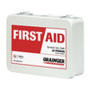 First Aid Kit and Housing, Metal 132 Components, 25 People Served