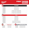 Milwaukee Tool Fish Tape,Fiberglass,5-32 in W,20 ft L 48-22-4182