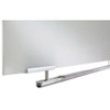 Dry Erase Board, Glass, 36 in, 60 in, No Frame Frame, Ultra White, Gloss  31150